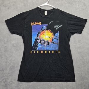 Def Leppard Pyromania Black Graphic T-Shirt
